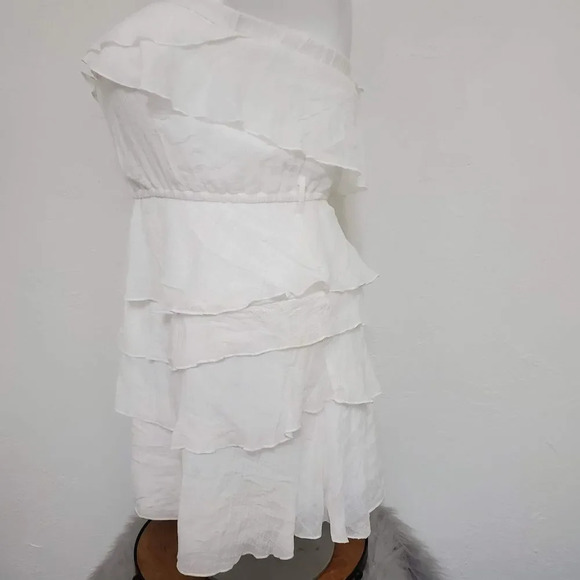 RUE 21 | White Tier Chiffon Strapless Dress - Picture 7 of 10